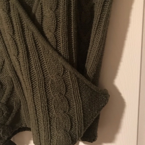 Olive Sweater Vest Tie Waist - Picture 4 of 5